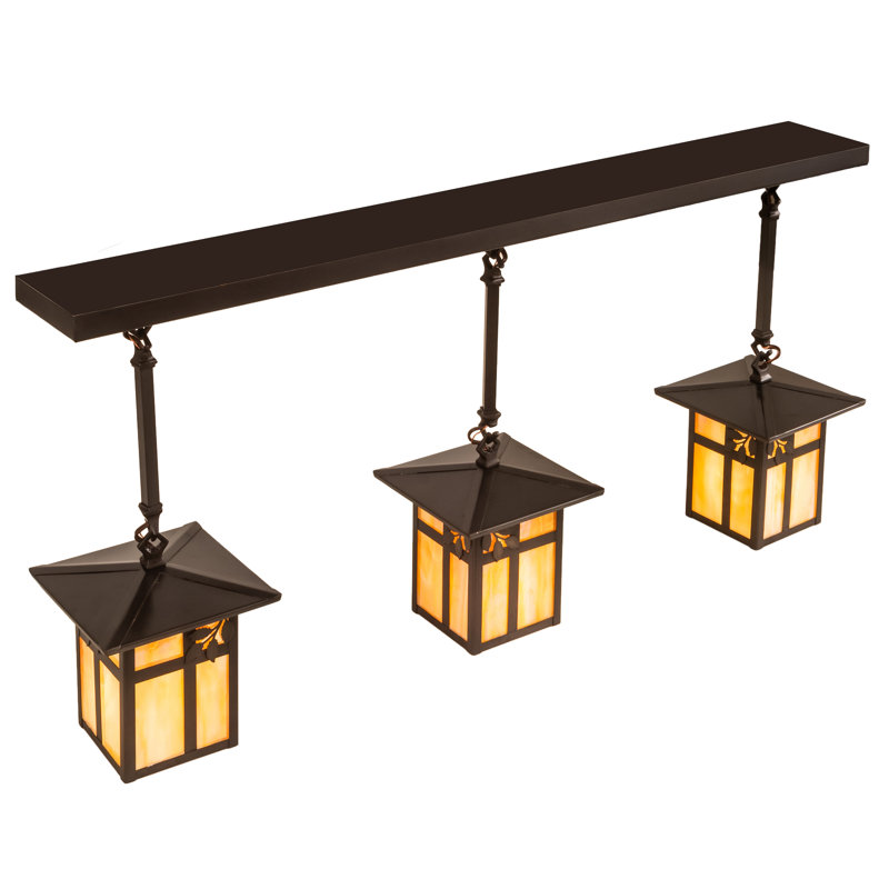Luminaire suspendu linéaire à 3 lumières Seneca