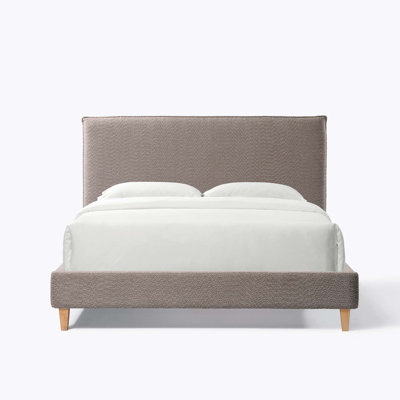 Lit plateforme tapissier Normsman Vireo - Gris tungstène - Grand