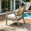 Fauteuil club d'extérieur en bois d'acacia-129028105