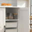 Îlot de cuisine mobile avec roulettes et porte de grange