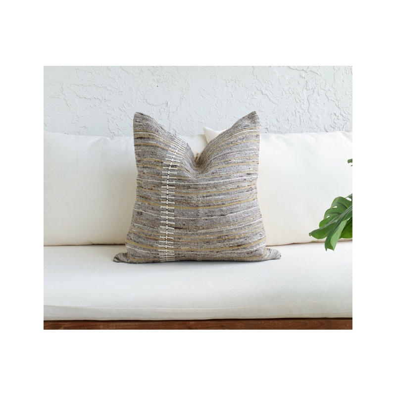 Gray Textured, Square 18"