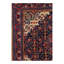 Navy Blue fine Hand knotted sarouk rug 2'2"X 2'7'