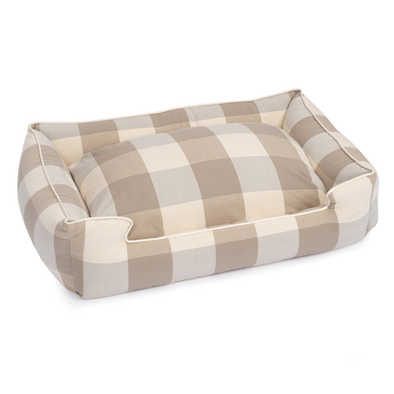 Traversin en mélange de coton de qualité supérieure Buffalo Check, Très grand (l 48 po x P 40 po x H 12 po), Mastic