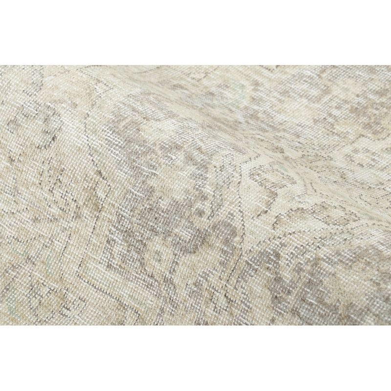 Distressed One-of-a-Kind 4'8X7'9 Hand Knotted Area Rug