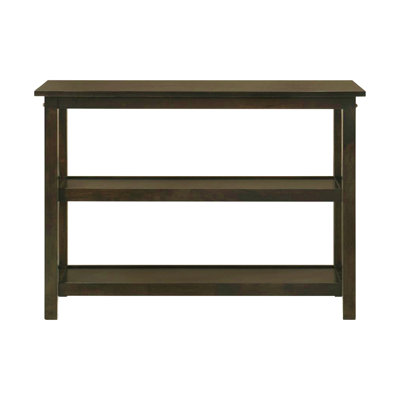 2-Shelf Wood Entryway Console Table