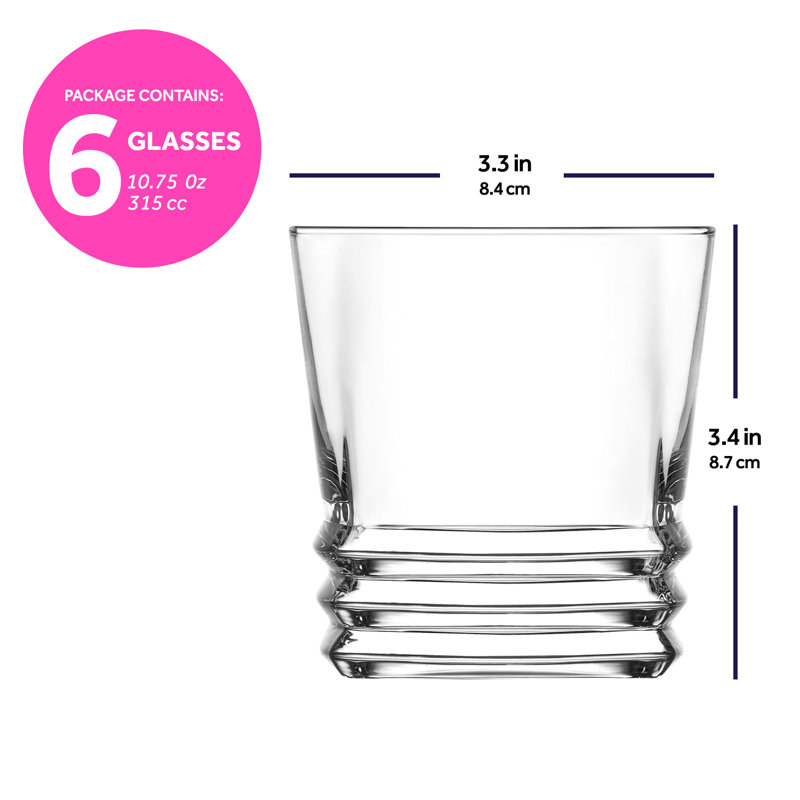 6 verres à whisky Elegan