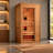 Dynamic Saunas Martin 1-2 Person Full Spectrum Near Zero Emf FAR IR Sauna in Canadian Hemlock
