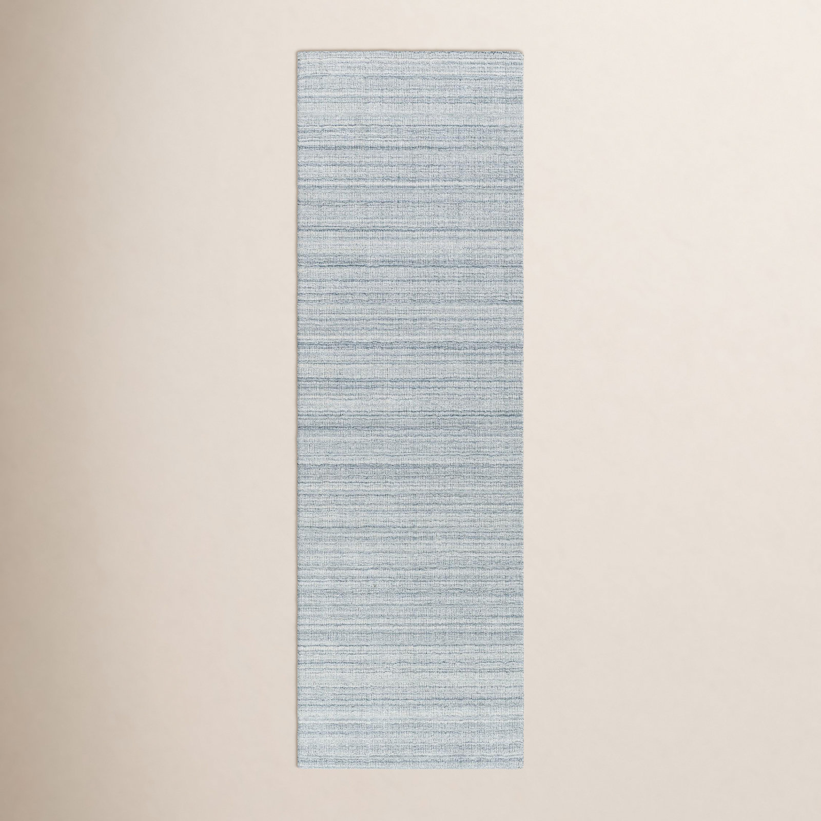 Kinnell Handmade Recycled P.E.T Blue Indoor/Outdoor Rug, Runner 2'6" x 8'