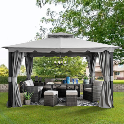 3,4 m x 4 m Pavillon Stoj aus Stahl