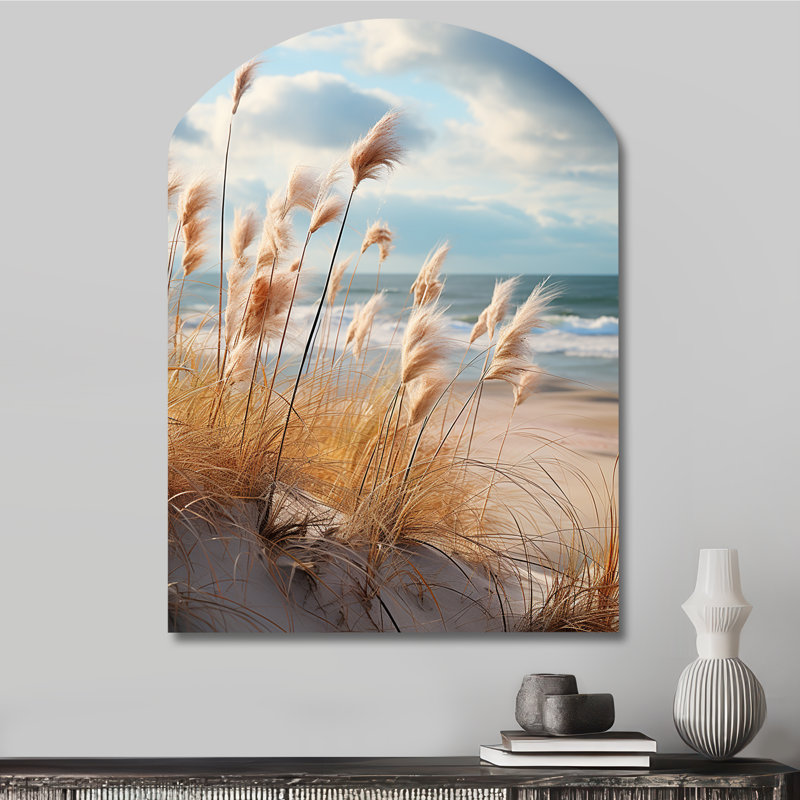 Marable Beach Photo Coastal Harmony I - décoration murale asymétrique en métal Beach Coast, Arch, H 34 po x l 25 po