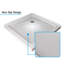 Enceinte de douche carrée coulissante 36 "x 72" avec base de douche-107233706