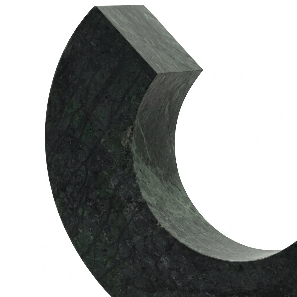 Genuine Marble Abstract Decorative Object, Green