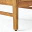 Chaises club en bois d'acacia avec coussins, ensemble de 2