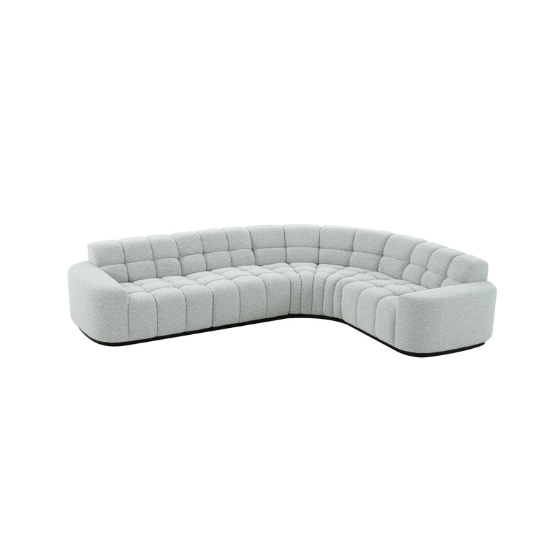 Canapé courbé Farny, H 31 po x l 118 po x P 89 po