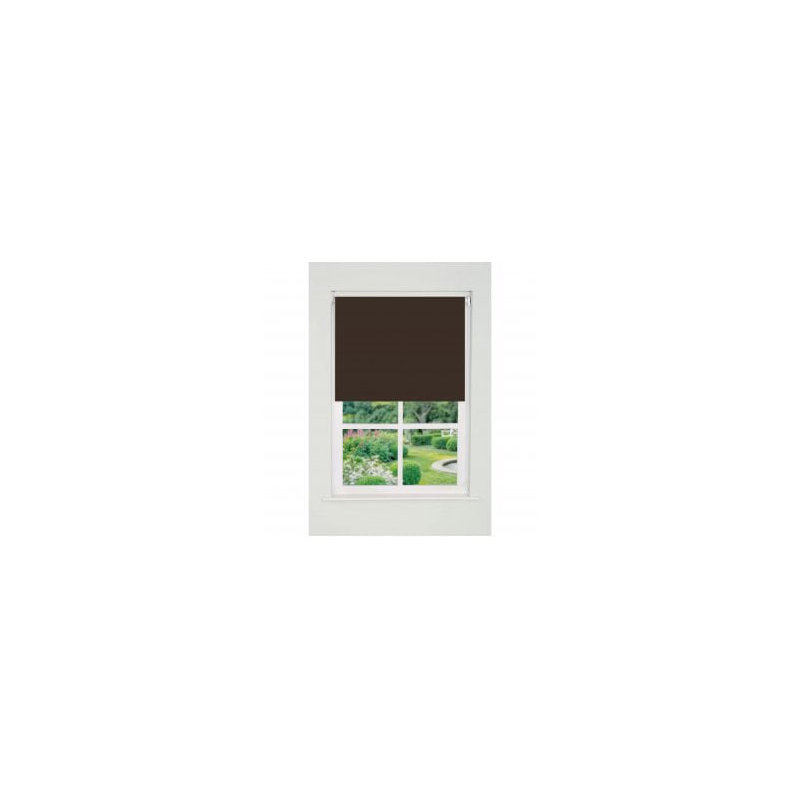 Semi Sheer Roller Shade, Dark Brown, 100cm W x 165cm L