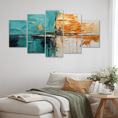 Towerside - Abstract Wall Art Set 5 Piece