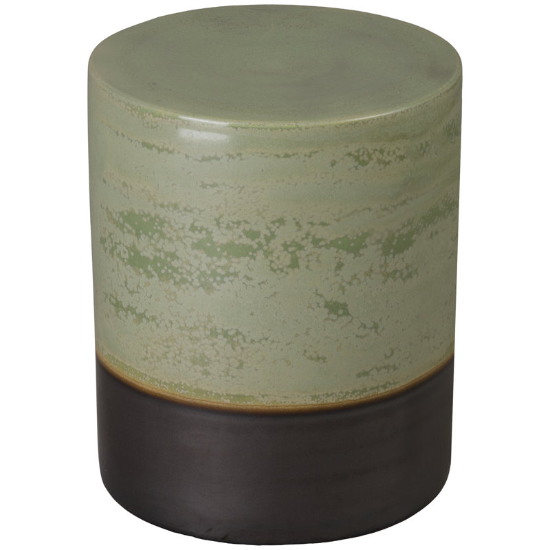 Tabouret d'appoint Moyrin, Vert moucheté