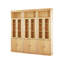 Delbis 223cm H x 222cm W Library Bookcase