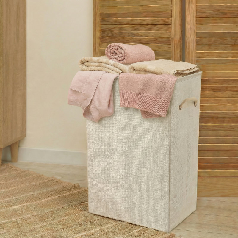 2-Pack Collapsible Laundry Basket 50L 16"x8.5"x22" | Linen