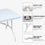 Table pliante portative en plastique 6 pi pour le camping, les pique-niques, les fêtes. Haute portance. Surface lisse et imperméable. Structure triangulaire stable. Trois hauteurs polyvalentes. Léger, pliable