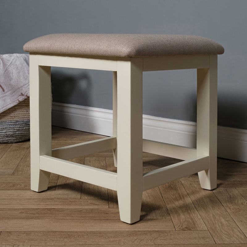 Solid + Manufactured Wood Accent Stool