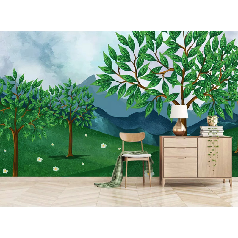 Papier peint texturé amovible pour enfants, l 150 po x L 98 po