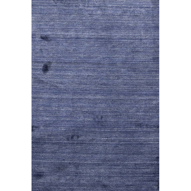 Tapis bleu foncé noué à la main de haute qualité