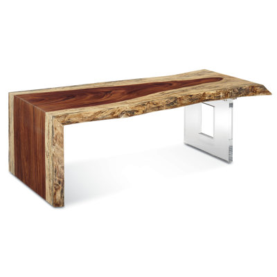 Live Edge Solid Wood Top Coffee Table