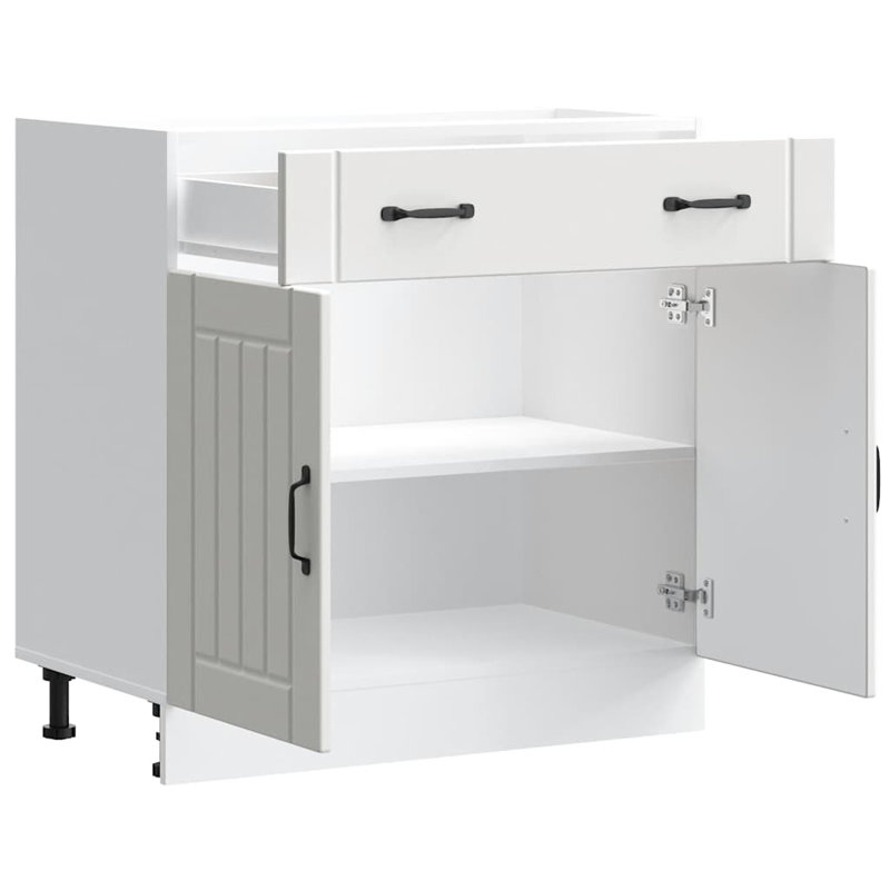 Kitchen Base Cabinet Lucca Engineered Wood, White