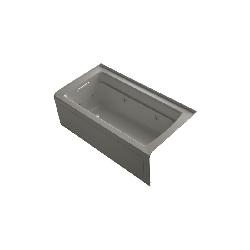 Archer® 60" x 32" Alcove Whirlpool, Left, Cashmere