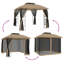 Cascia Powder Coated Steel Gazebo-1889215935