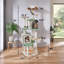Tour pour chat 65 po beige en forme de patte pour petits et moyens chats