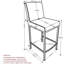 Tabouret de comptoir de 26 po Barquentine-1122698299