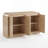 Curved Edge 55.12" Width MDF 4-Door Buffet Storage Cabinet-525762640