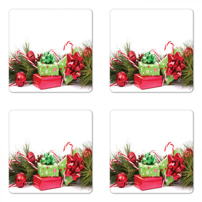 Square 4 Piece Coaster Set