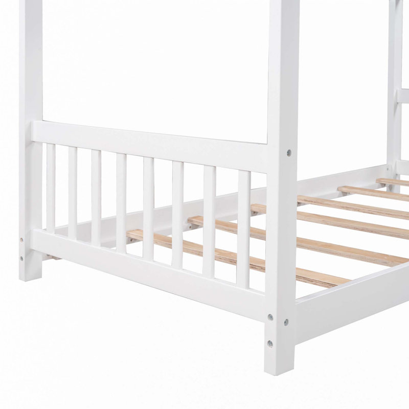 Lit plateforme House, White