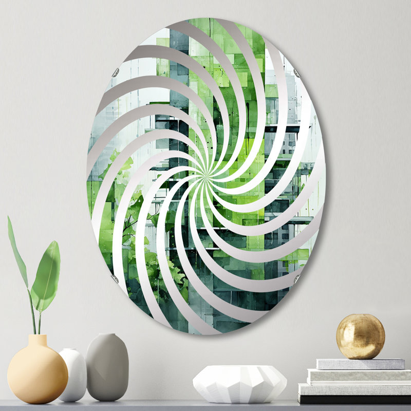 Miroir d'appoint Lime Lofts Skyscraper City Horizon I, 29,5 po x 19,6 po
