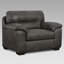 Chaise avec accoudoirs à plateau-coussin en tissu Contemporary