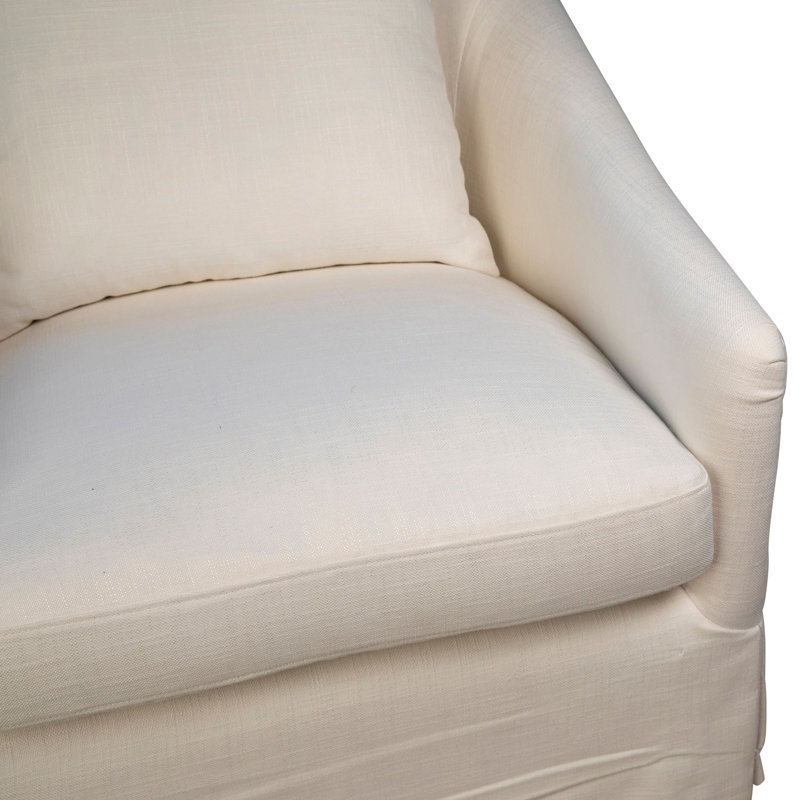Chaise d'appoint en lin avoine Laura