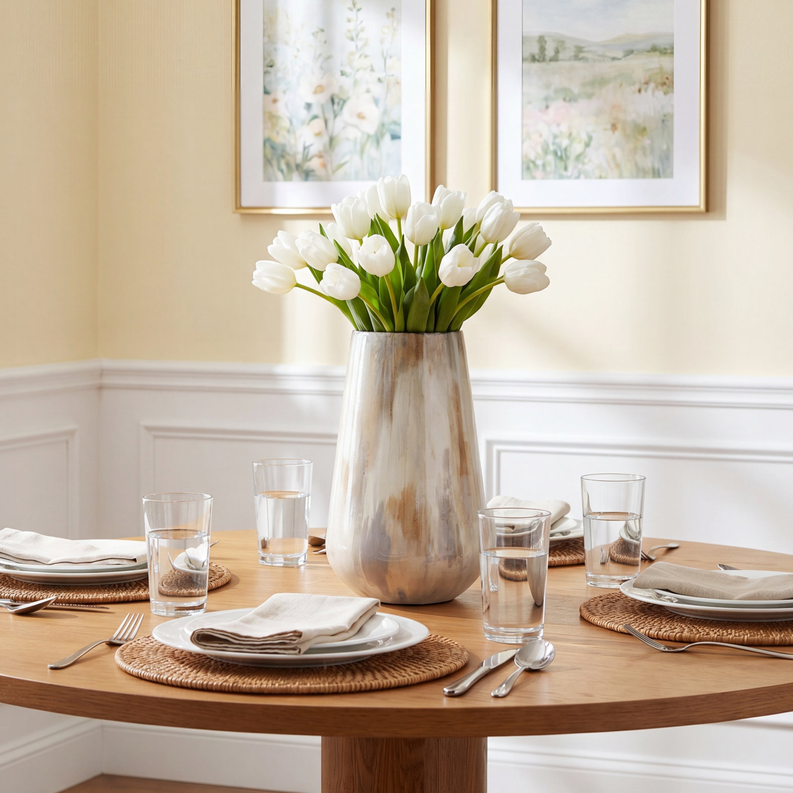 Eytan Metal Table Vase, 12.5" H x 8" W x 8" D