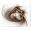Floral «Brown Abstract Fractal Flower», reproduction d'impression sur toile tendue-26669961