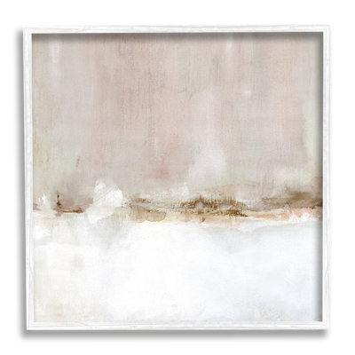 Ba-227 - Paysage de neige abstrait encadré