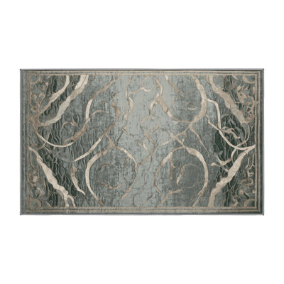 Tapis brun lavable à la machine