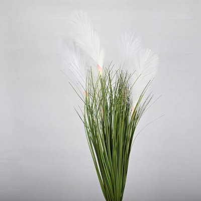36" H Farmhouse Artificial Onion Tall Grass Greenery, Boho Faux Fake Grass Shrubs Plant For Vase Filler Home Office Decoration