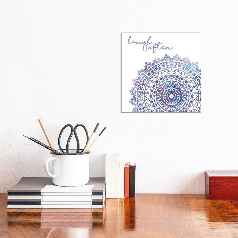 Cosmic Mandala II by Noonday Design - Wrapped Canvas Print, 30.48 cm H x 30.48 cm W
