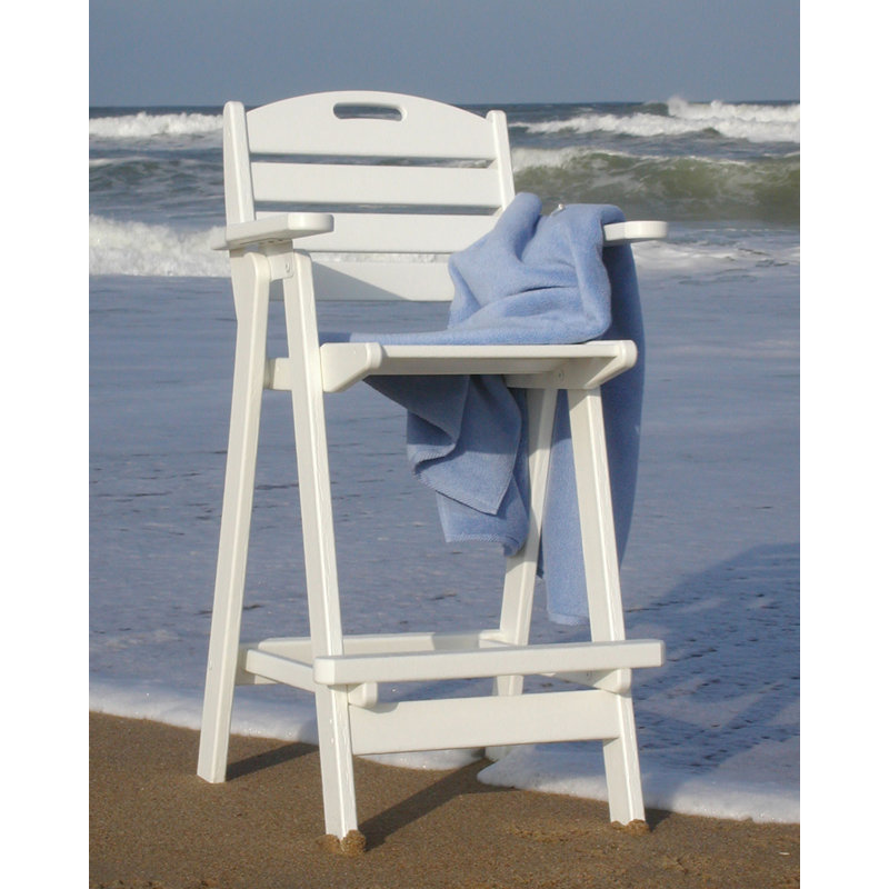 POLYWOOD Nautical Bar Chair, White