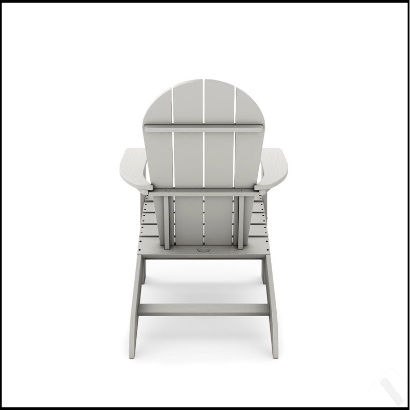 Adirondack Chair – Premium HDPE Poly Lumber For Pool, Patio, And Garden Elegance, Black