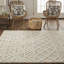 Saint Lucia Handmade Wool Geometric Area Rug-1609720769