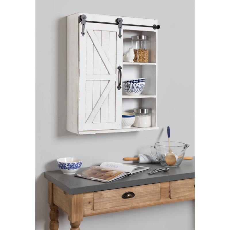 Malese 27.6'' Tall 1 - Door Accent Cabinet, White