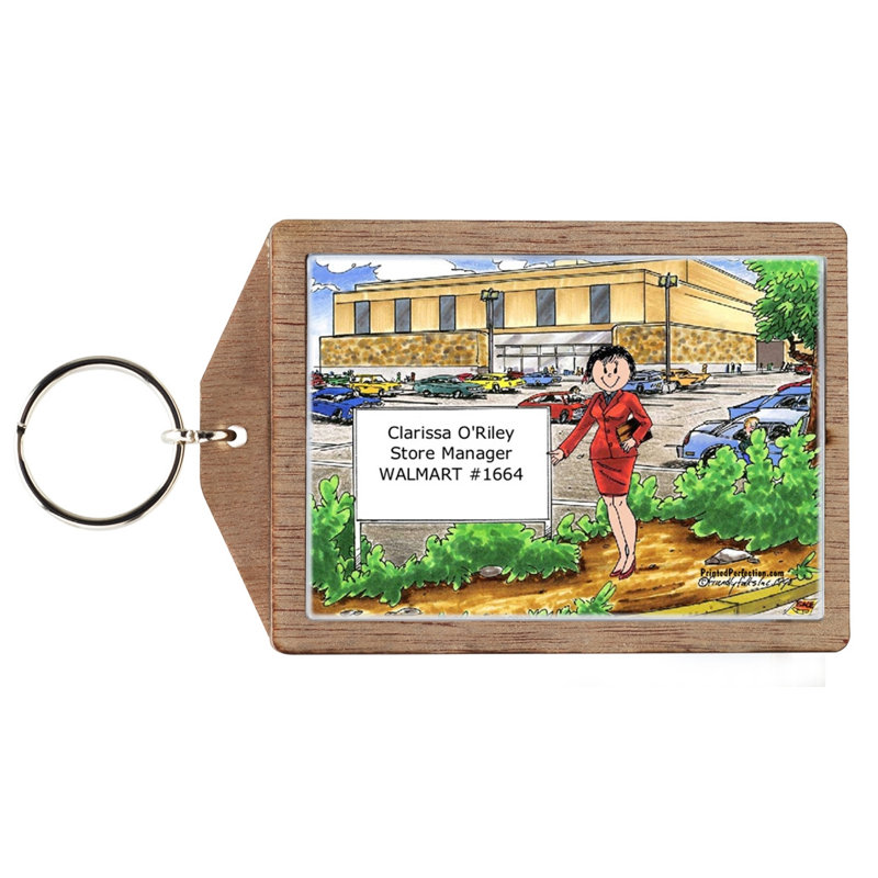 Porte-clés personnalisé en bois, Oui